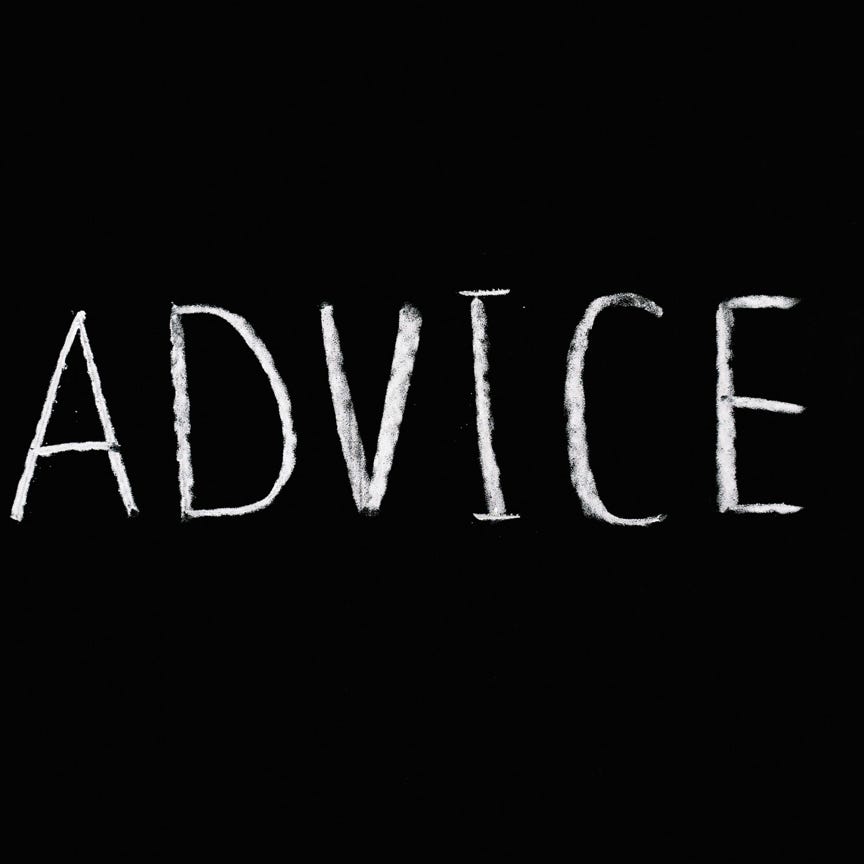 Texte De Lettrage De Conseils Sur Fond Noir